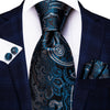 Floral Black Gold Ties Paisley NeckTie