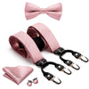 6 Clips Braces Bow Tie Hanky Cufflinks