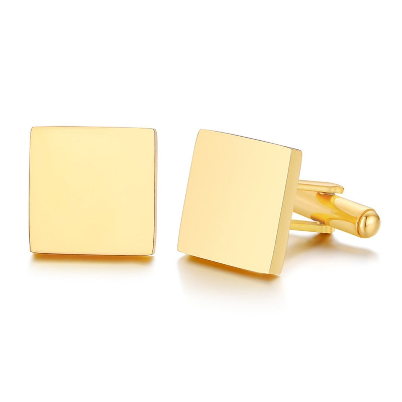 Stainless Steel Cufflinks Statement Jewelry