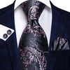 Floral Black Gold Ties Paisley NeckTie