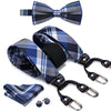 6 Clips Braces Bow Tie Hanky Cufflinks