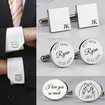 Stainless Steel Cufflinks Statement Jewelry