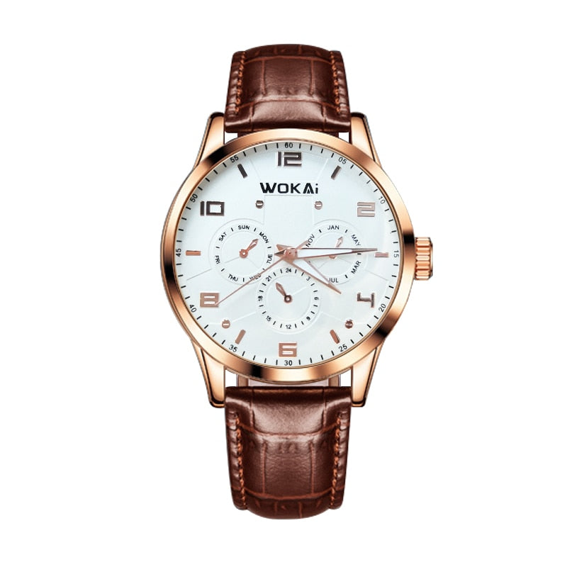 WOKAI high quality Rose Gold Men