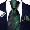 Peacock Blue Novelty Design Silk Tie