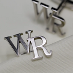 Custom One Pair Two Letters Cufflinks