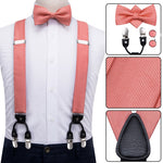 6 Clips Braces Bow Tie Hanky Cufflinks