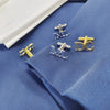 Custom One Pair Two Letters Cufflinks