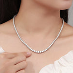 Moissanite Tennis Necklace for Woman