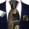 Peacock Blue Novelty Design Silk Tie