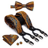 6 Clips Braces Bow Tie Hanky Cufflinks