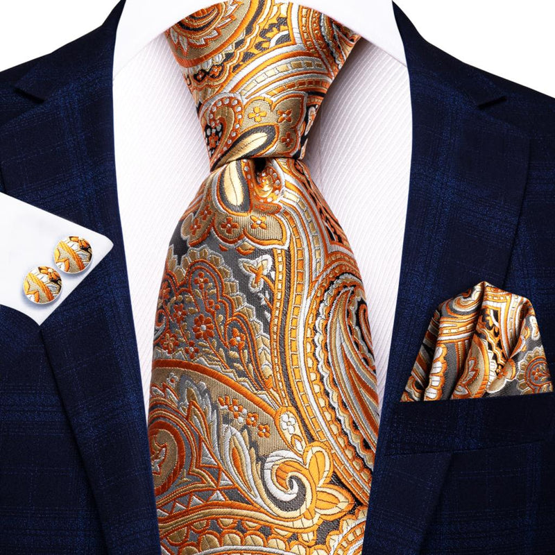 Peacock Blue Novelty Design Silk Tie