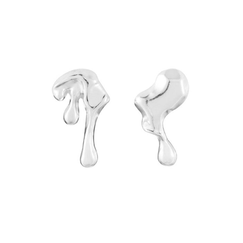 Unique Design Melting Water Drop Earrings