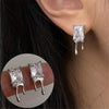 Unique Design Melting Water Drop Earrings