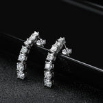 Moissanite Pandent Earrings