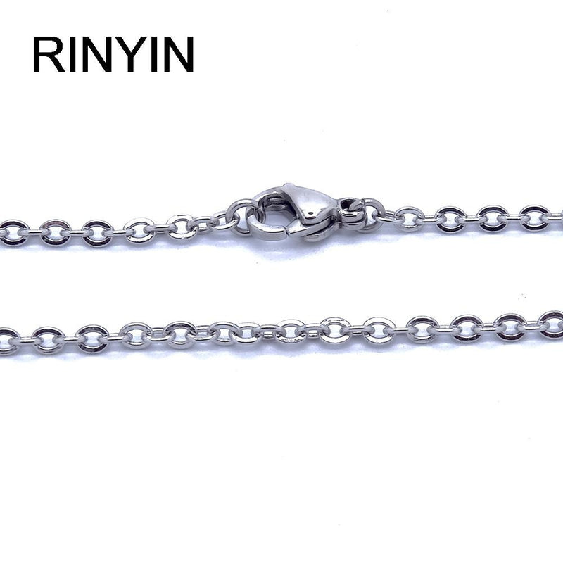 Chain Fashion Necklace Stainless Steel Necklace Classic Pop Rolo Chains