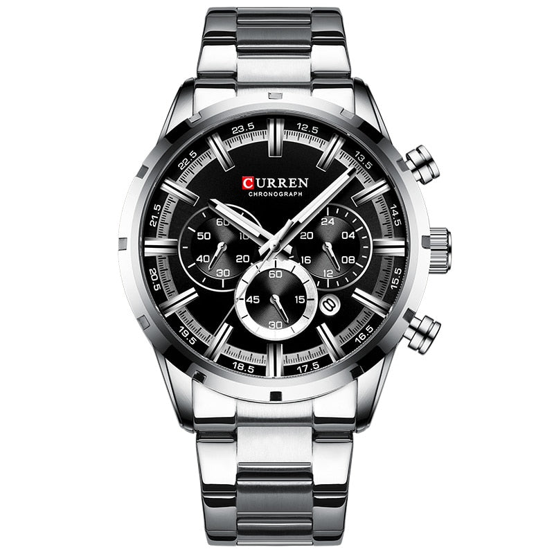 Luxury Sports Quartz Mens Watches Full Steel