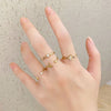 Trendy Butterfly Metal Punk Rings