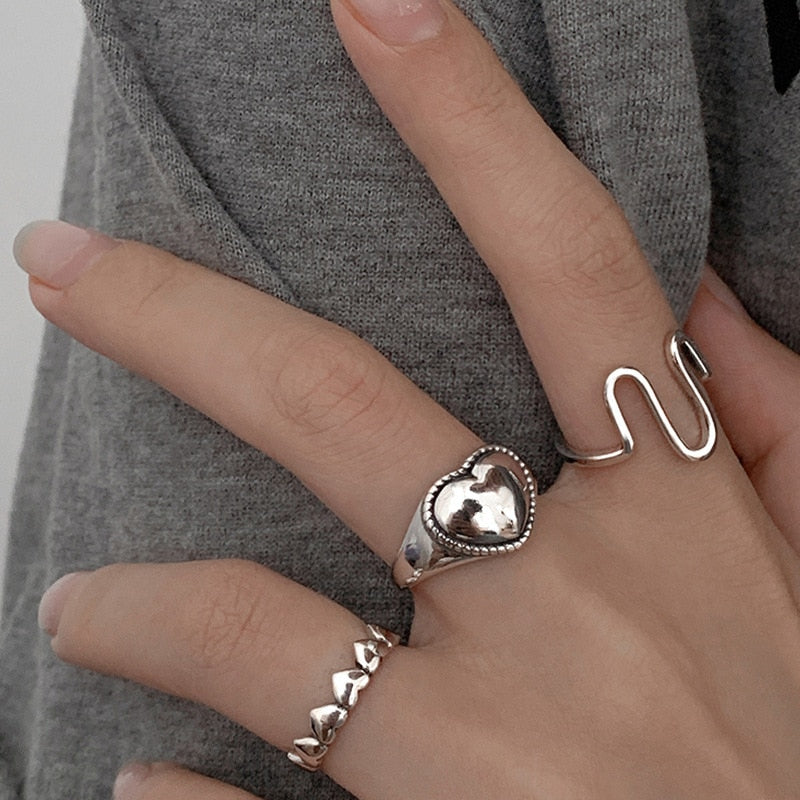 Trendy Butterfly Metal Punk Rings