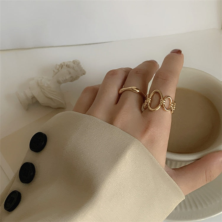 Trendy Butterfly Metal Punk Rings