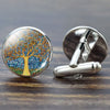 Life Tree Suit Shirt Cuff Links Men Accessories