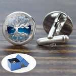 Life Tree Suit Shirt Cuff Links Men Accessories