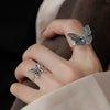 Trendy Butterfly Metal Punk Rings