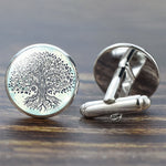 Life Tree Suit Shirt Cuff Links Men Accessories