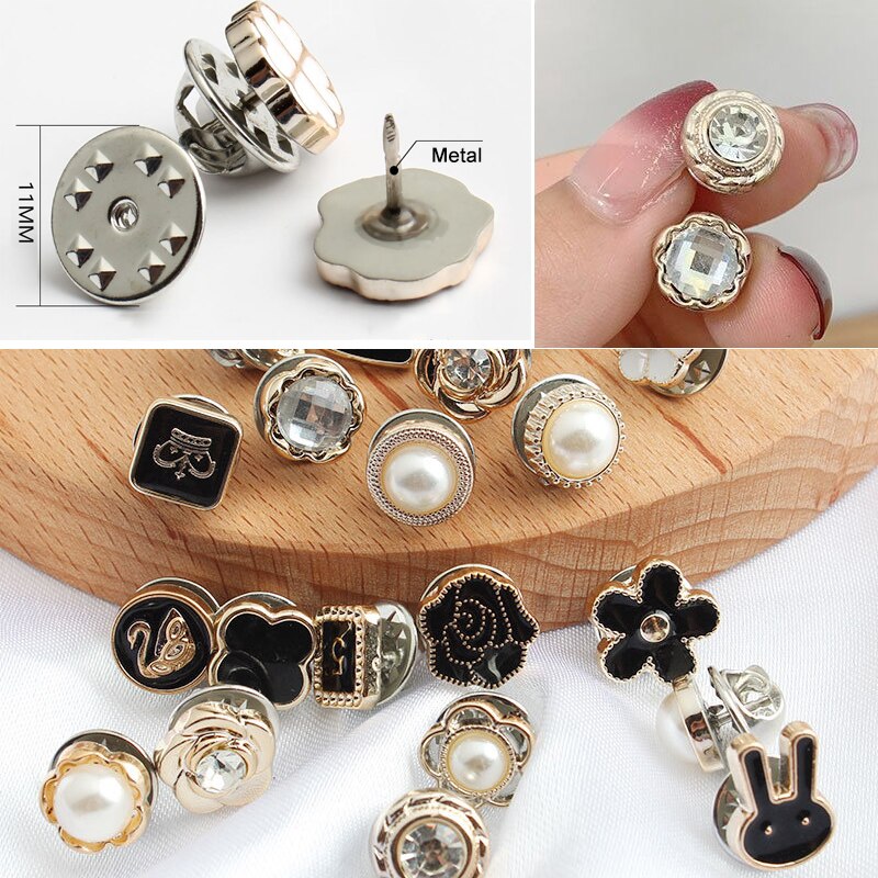 Badge Cufflinks Shirt Button