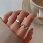 Trendy Butterfly Metal Punk Rings